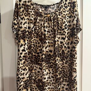Wild Elegance Leopard Print Blouse